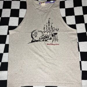 Walt Disney World Gray Sleeveless Tank Top Size L Disney Franchise